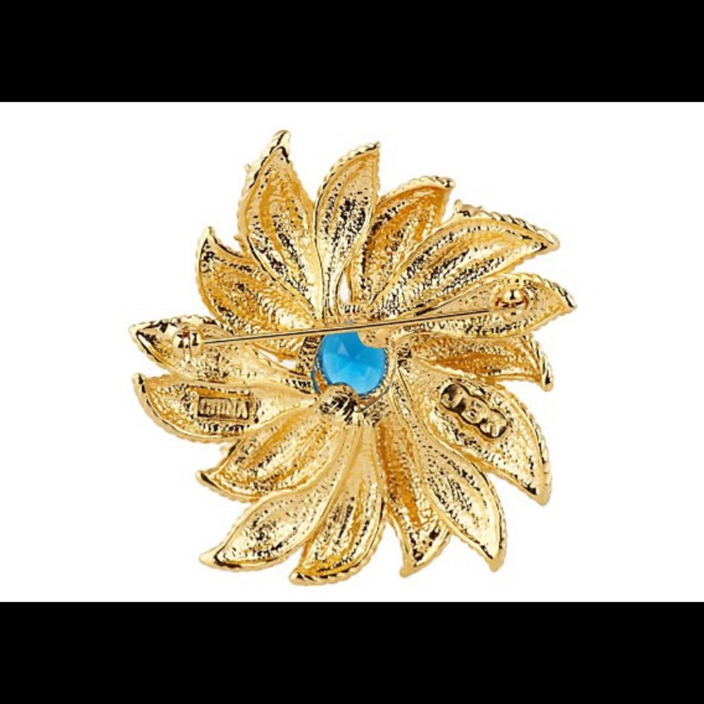 Jacqueline Kennedy Collection SUNFLOWER Brooch - Picture 2 of 3